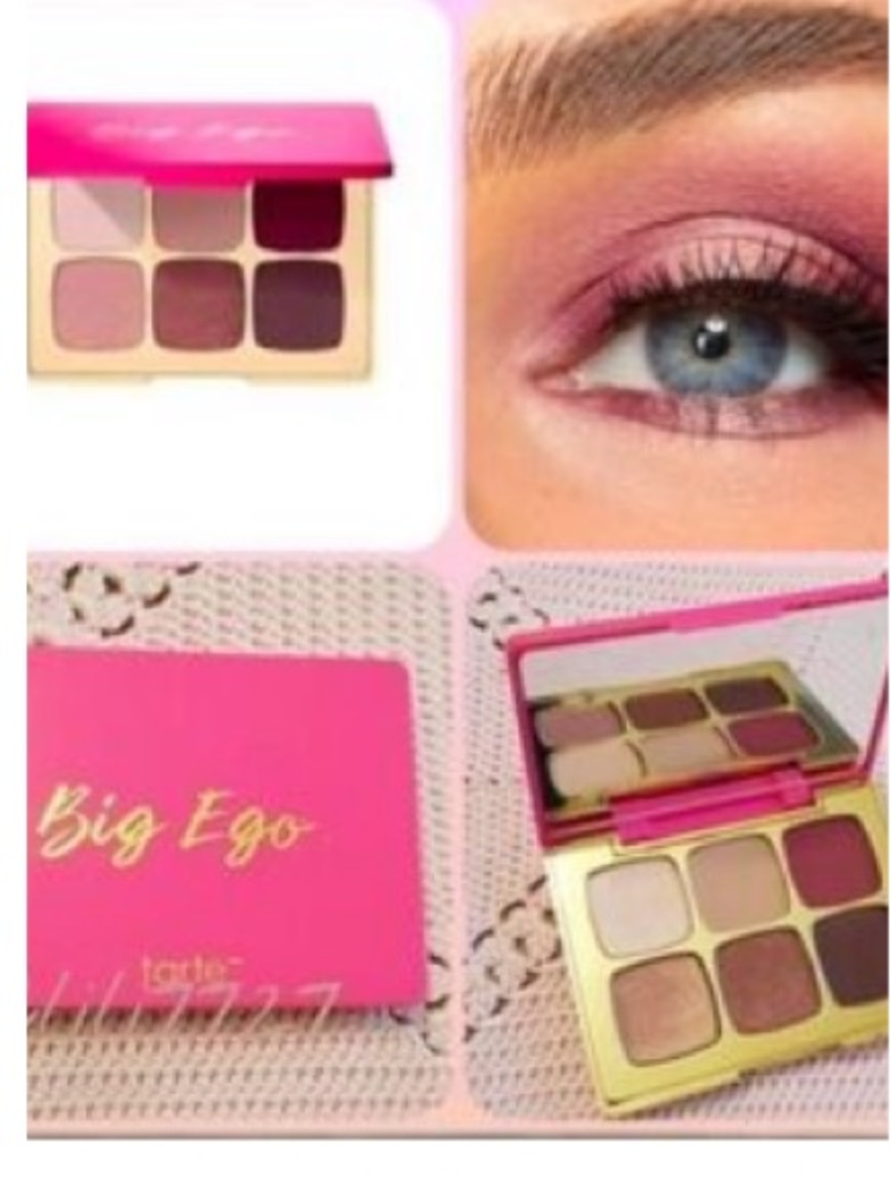tarte Big Ego Eyeshadow Palette - Pink, Mauve, Purple & Champagne